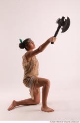 ANISE KNEELING POSE WITH AX 